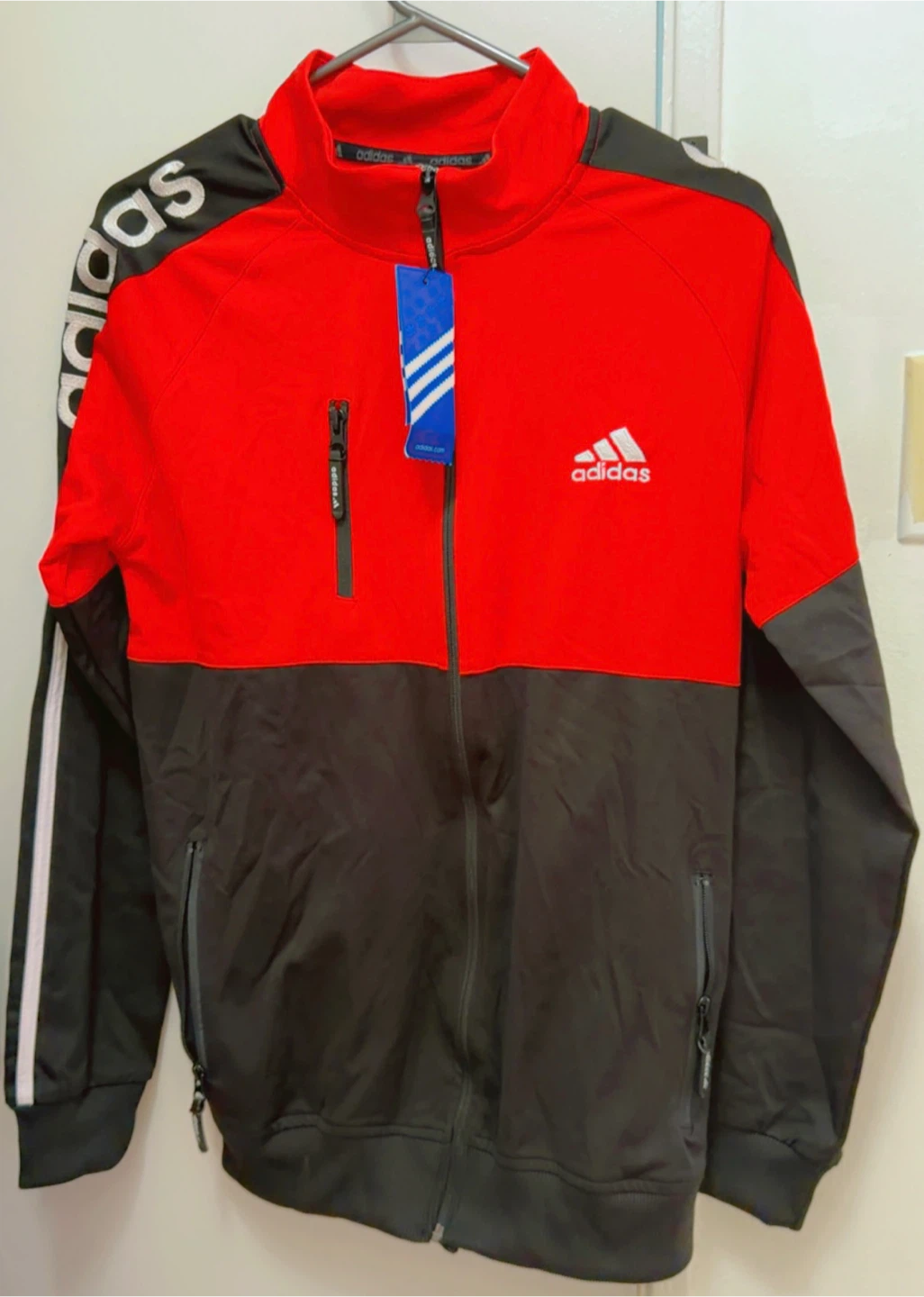 Adidas Track Jacket Red & Black