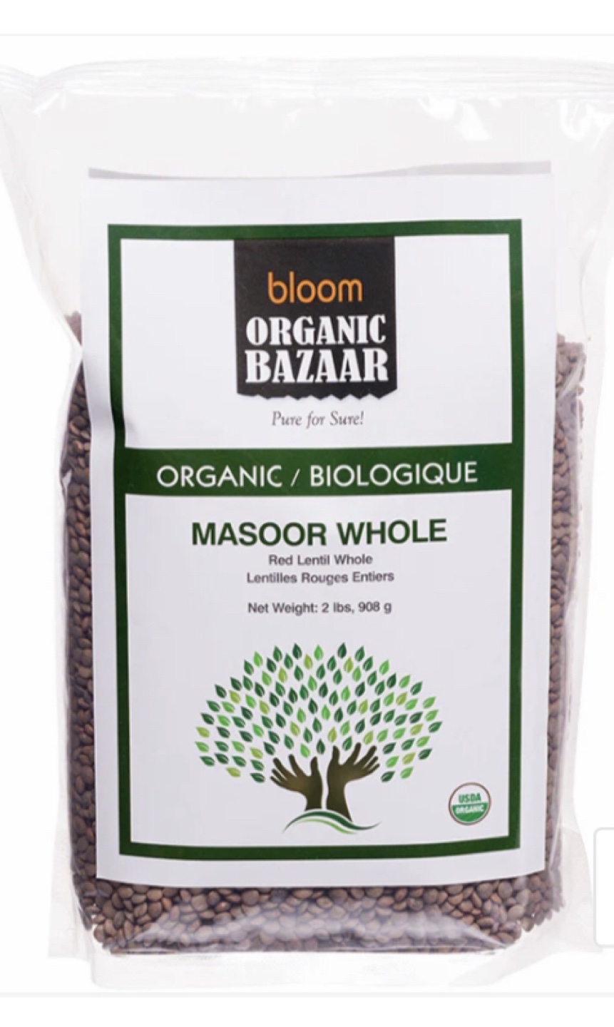 Organic Masoor Dal (Brown Lentils) + Free Scoop