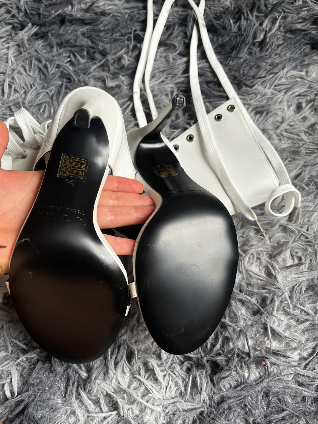 Fanci Club Gecko Thong Heels White - photo 4