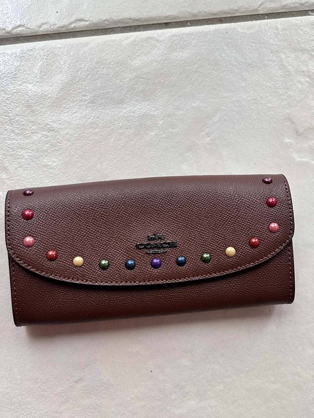 Coach Long Wallet with Studs