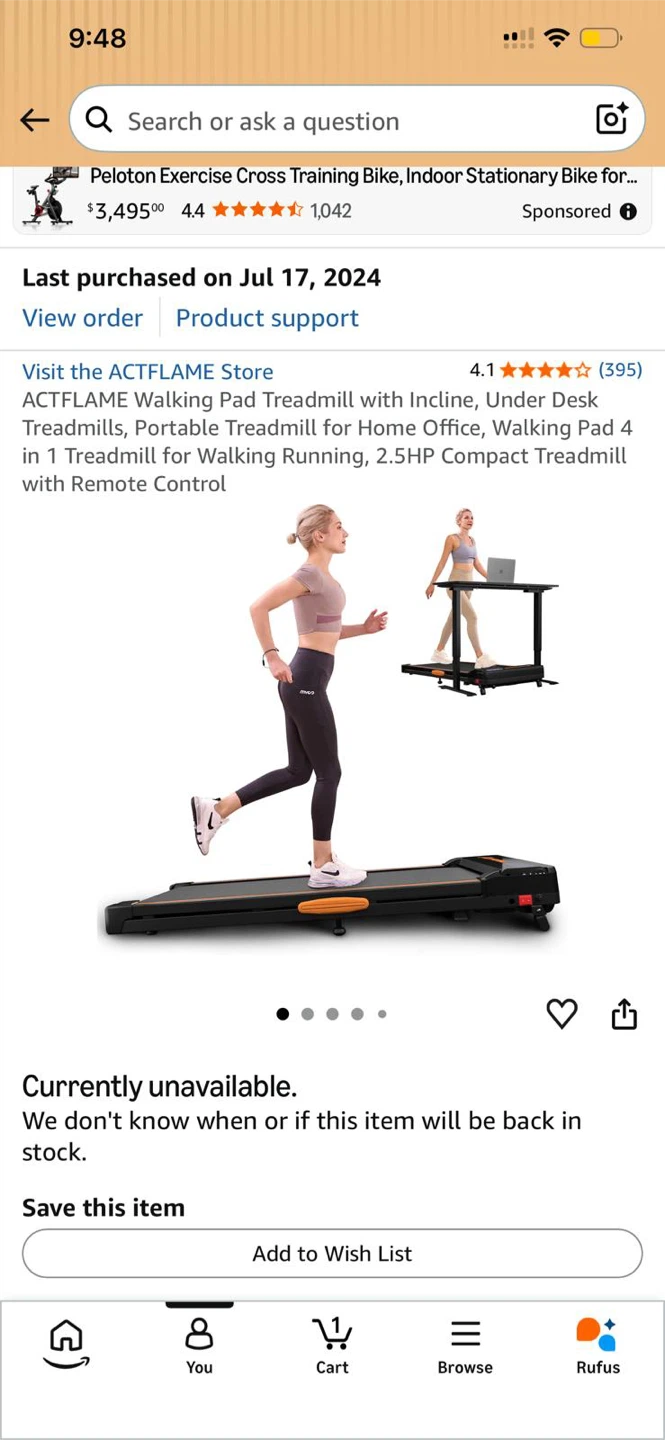 ACTFLAME Walking Pad Treadmill - photo 3