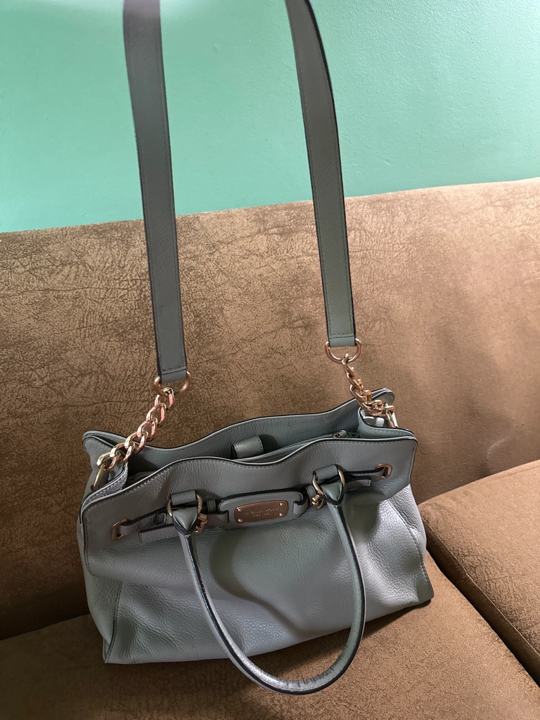 Michael Kors Grey Leather Satchel Handbag - photo 2