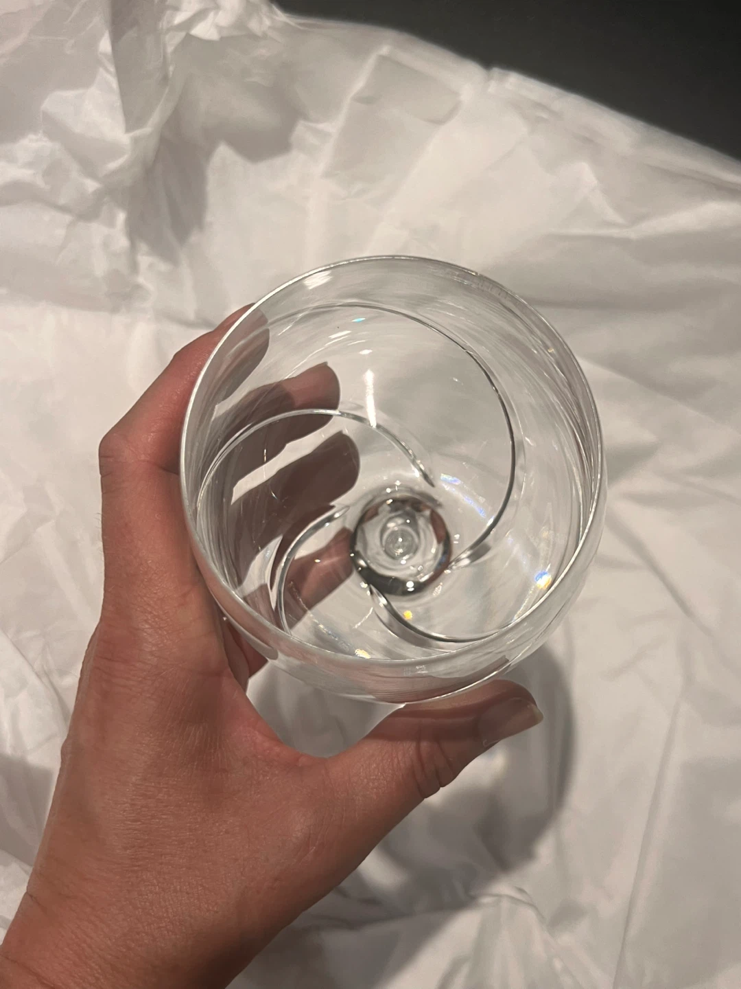 8 Atlantis crystal wine goblets - photo 3