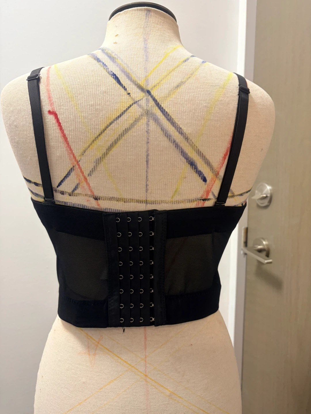 Black Strappy Corset Top - photo 3