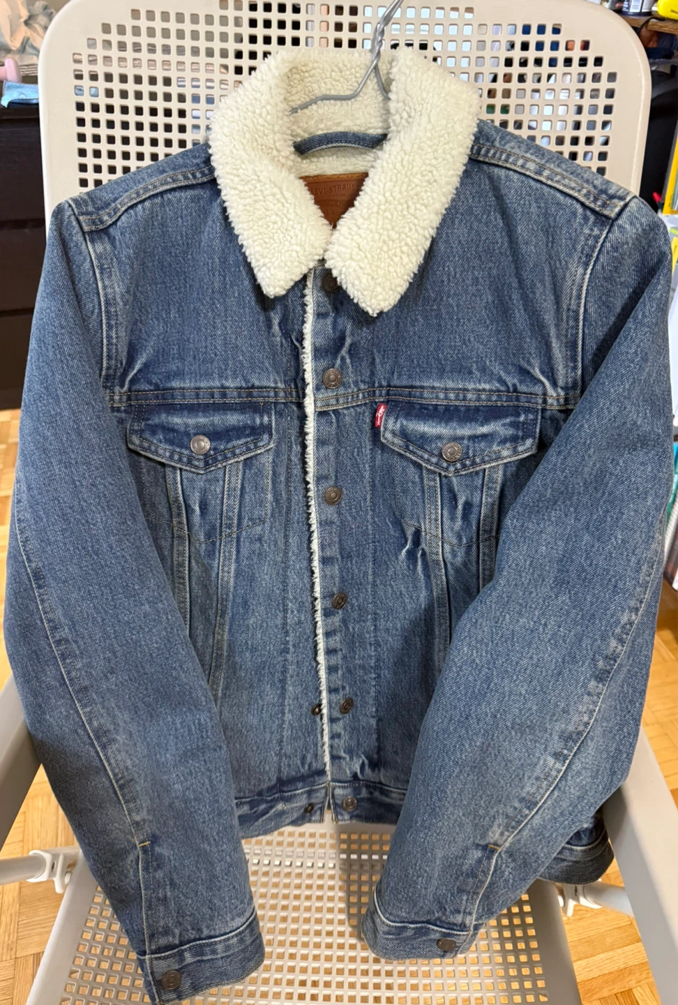 Levi's Sherpa Lined Denim Trucker Jacket Size M