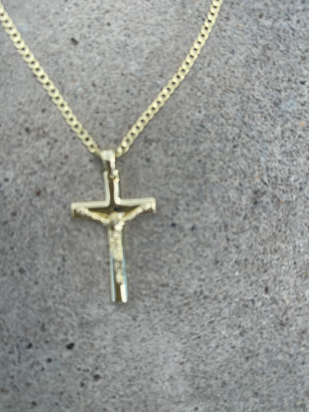 Gold Crucifix Necklace - photo 2