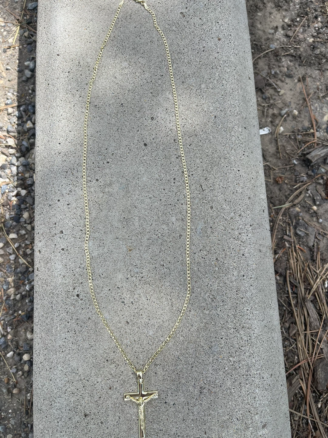 Gold Crucifix Necklace - photo 3