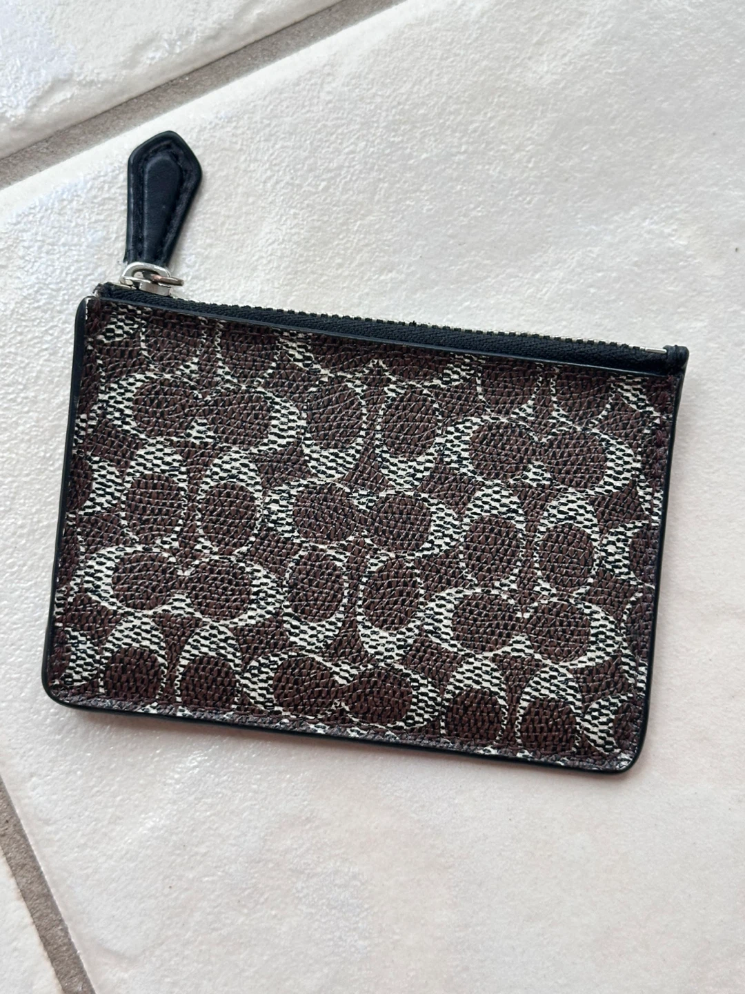 Coach Monogram Card Holder