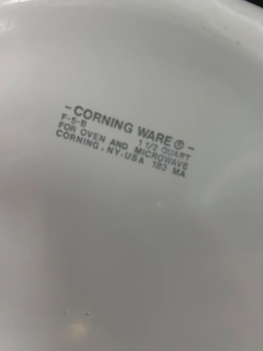 Corning Ware French White 1.5 Qt Round Baking Dish - photo 3