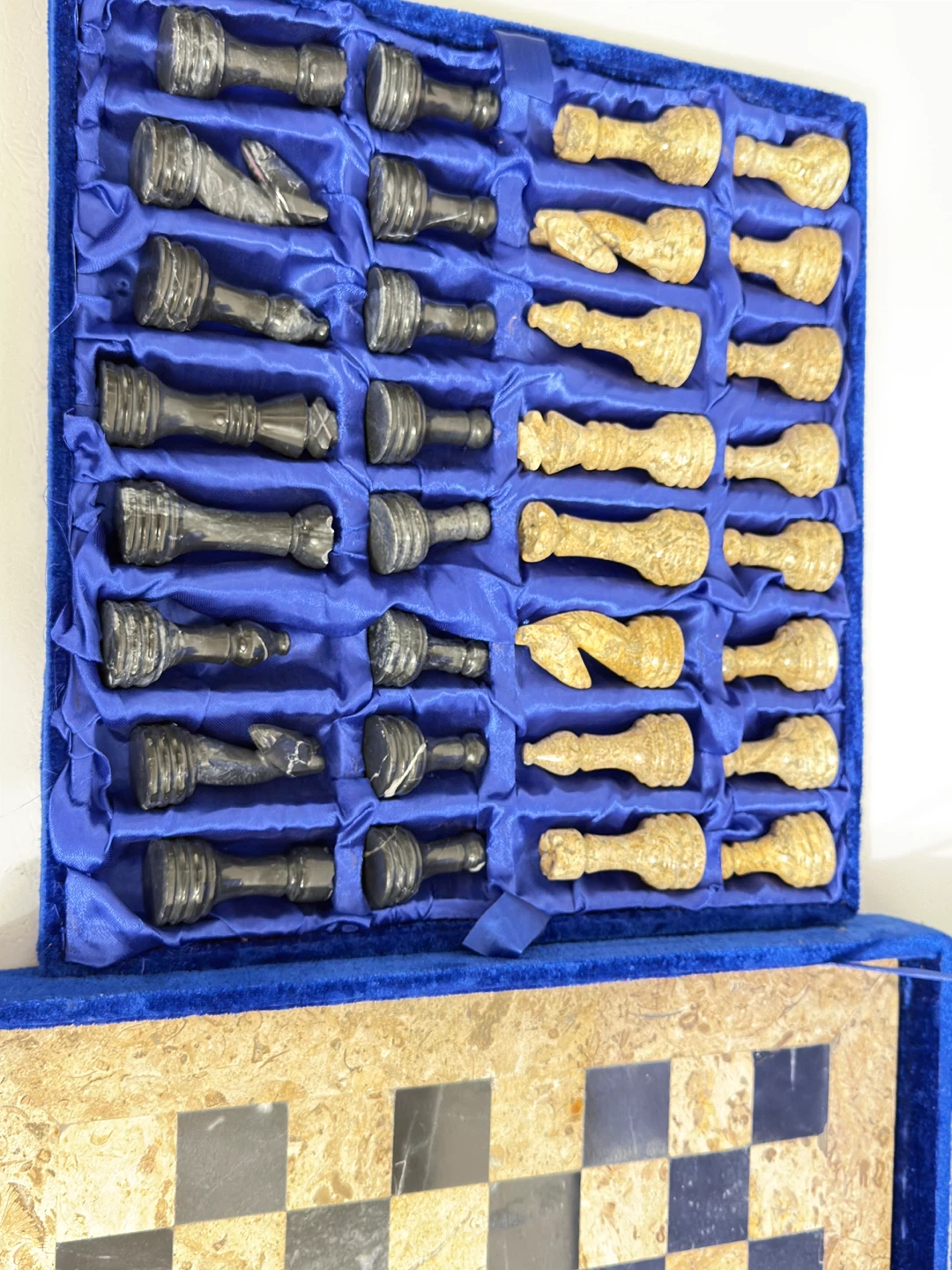 Marble Chess Set with Storage Box - photo 2