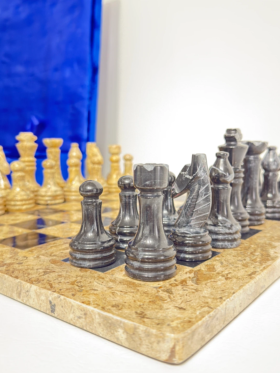 Marble Chess Set with Storage Box - photo 3