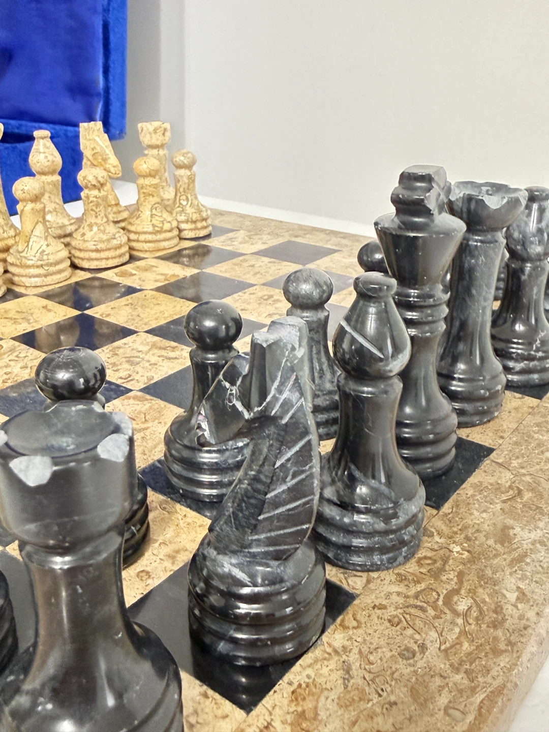 Marble Chess Set with Storage Box - photo 4
