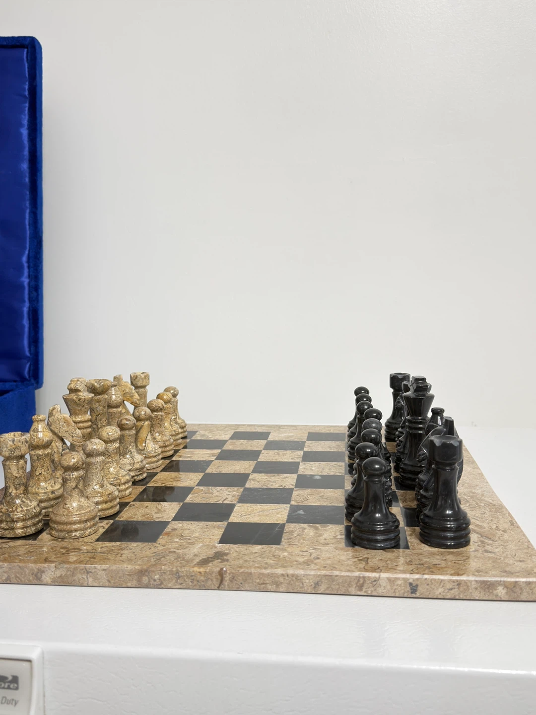 Marble Chess Set with Storage Box - photo 5