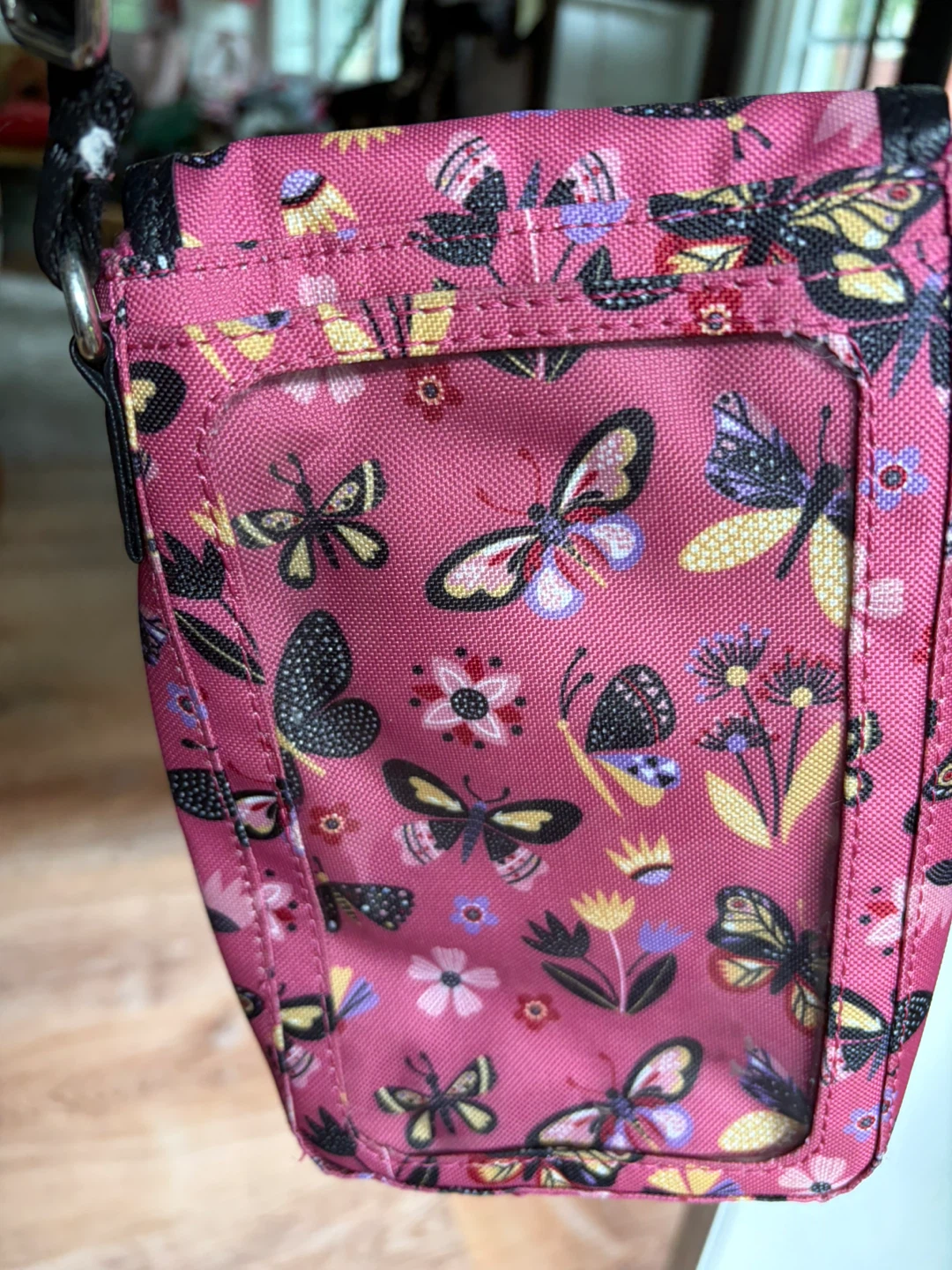 Lily Bloom Pink Butterfly Print Crossbody Bag - photo 3