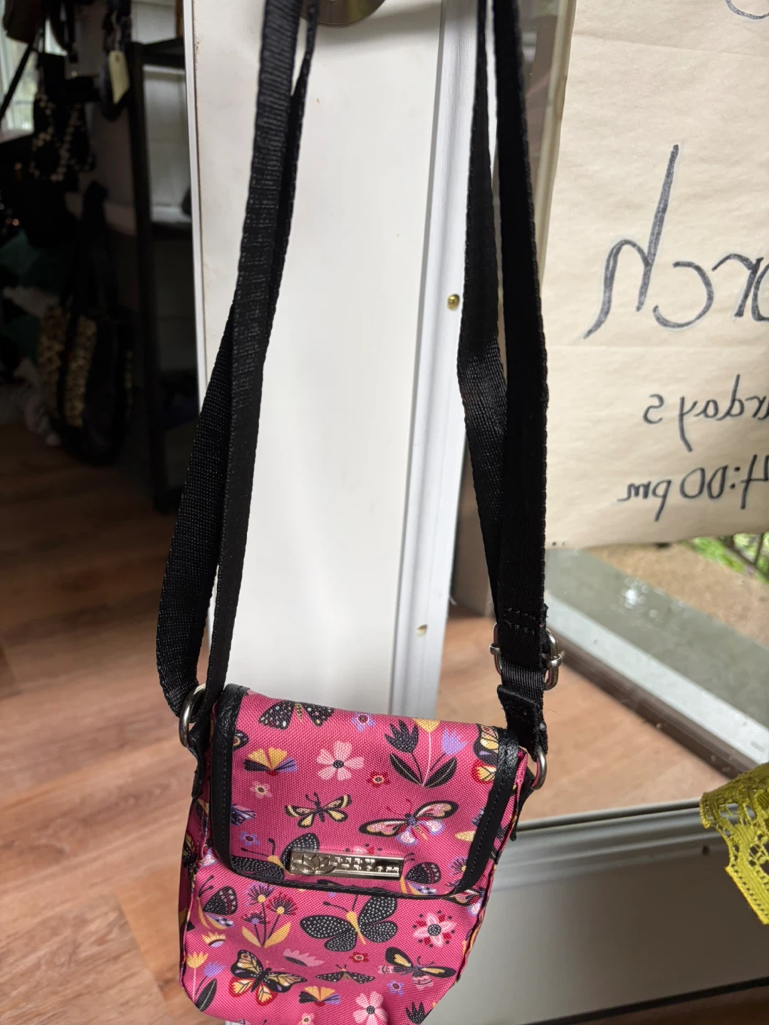 Lily Bloom Pink Butterfly Print Crossbody Bag - photo 4