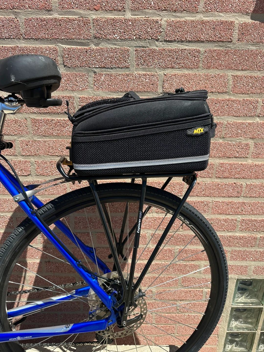 Blue Hybrid Road Bike with MTX Quick Track Bag - photo 3