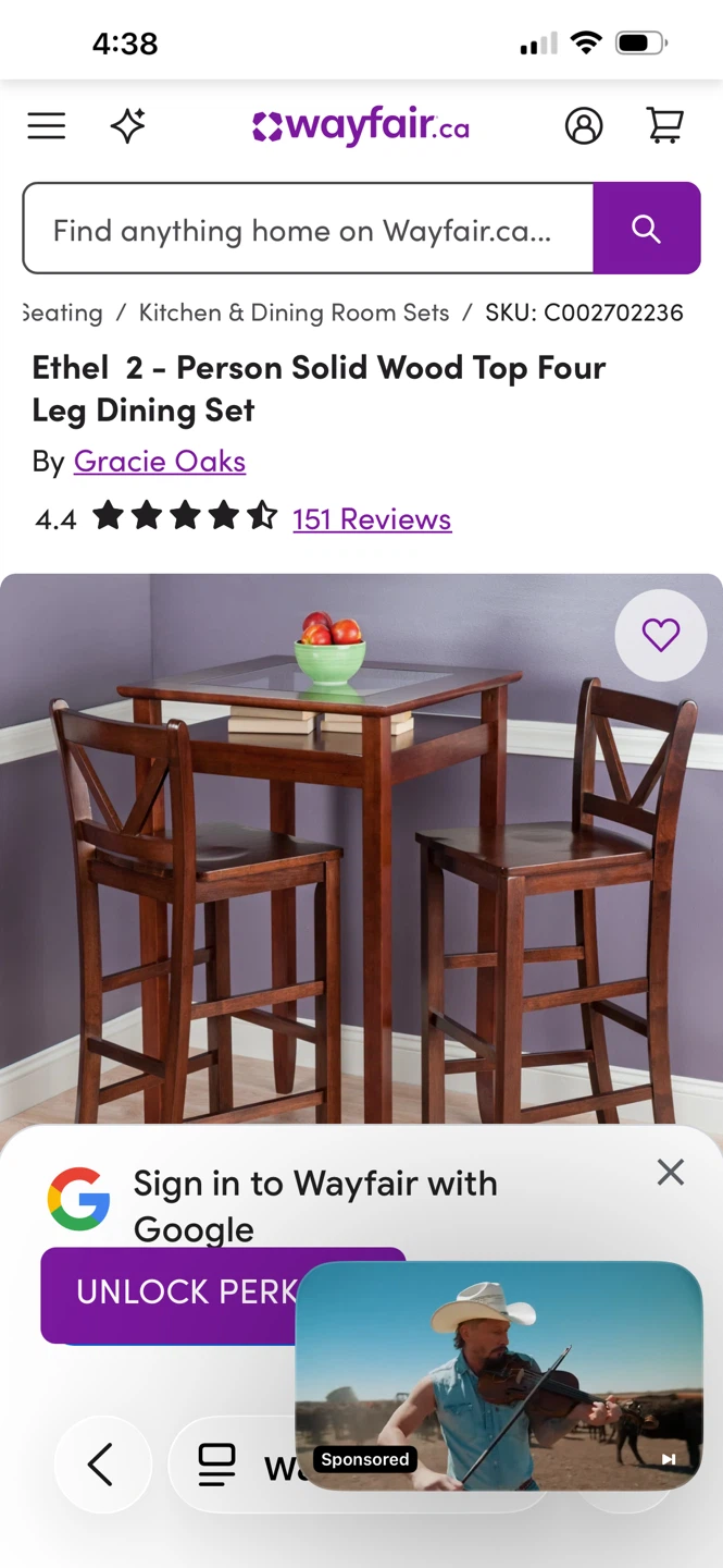 5 pc bar style wooden dining set dark mahogany