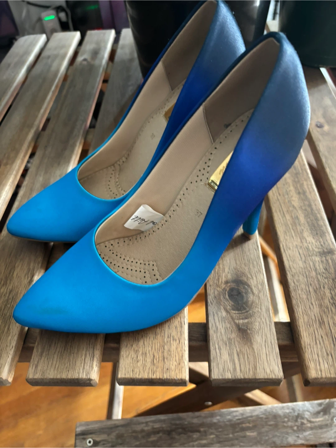Blue Stiletto Heels