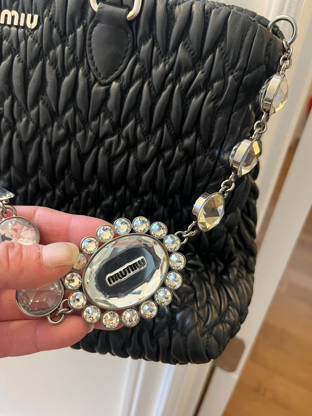 Miu Miu Black Nappa Matelassé - photo 3
