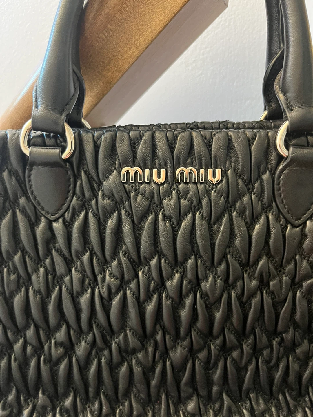Miu Miu Black Nappa Matelassé - photo 4
