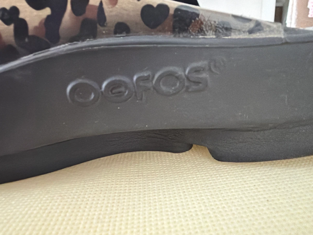 OOFOS Leopard Print Slide Sandals - photo 2