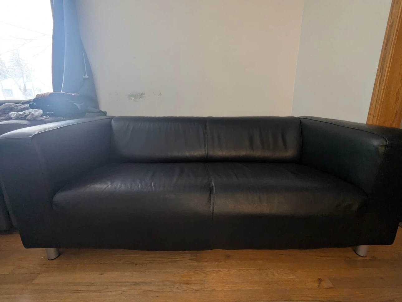 Loveseat Sofa genuine leather - Moving Sale