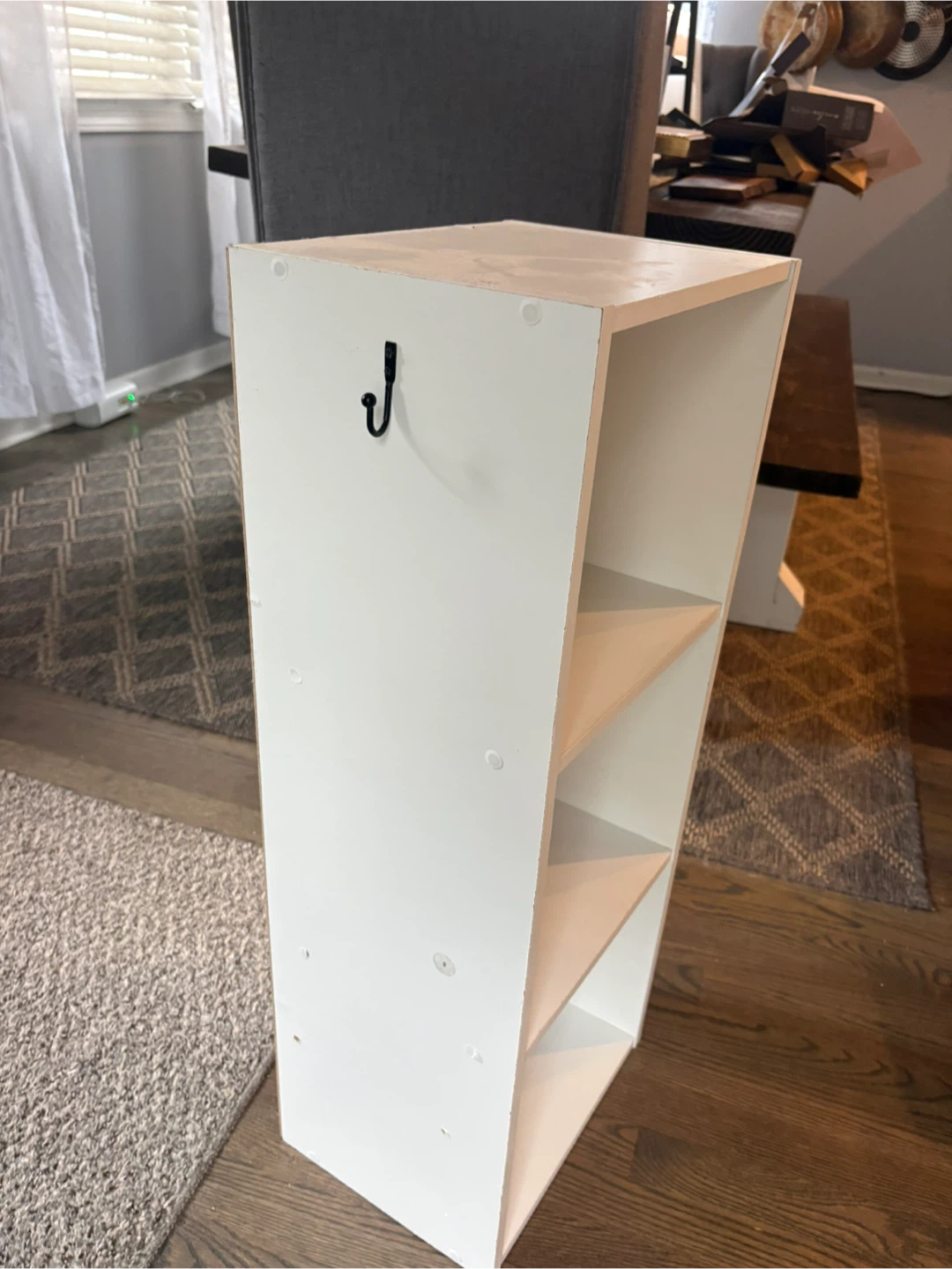 White 3-Shelf Bookcase - photo 2