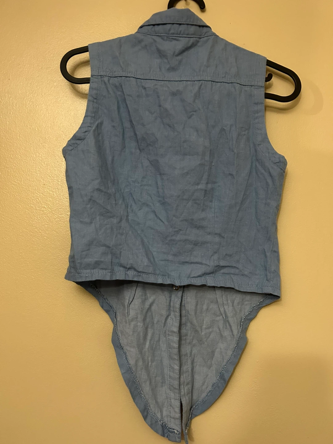Bluenotes Sleeveless Button-Down with Tie-front XS Top - photo 2