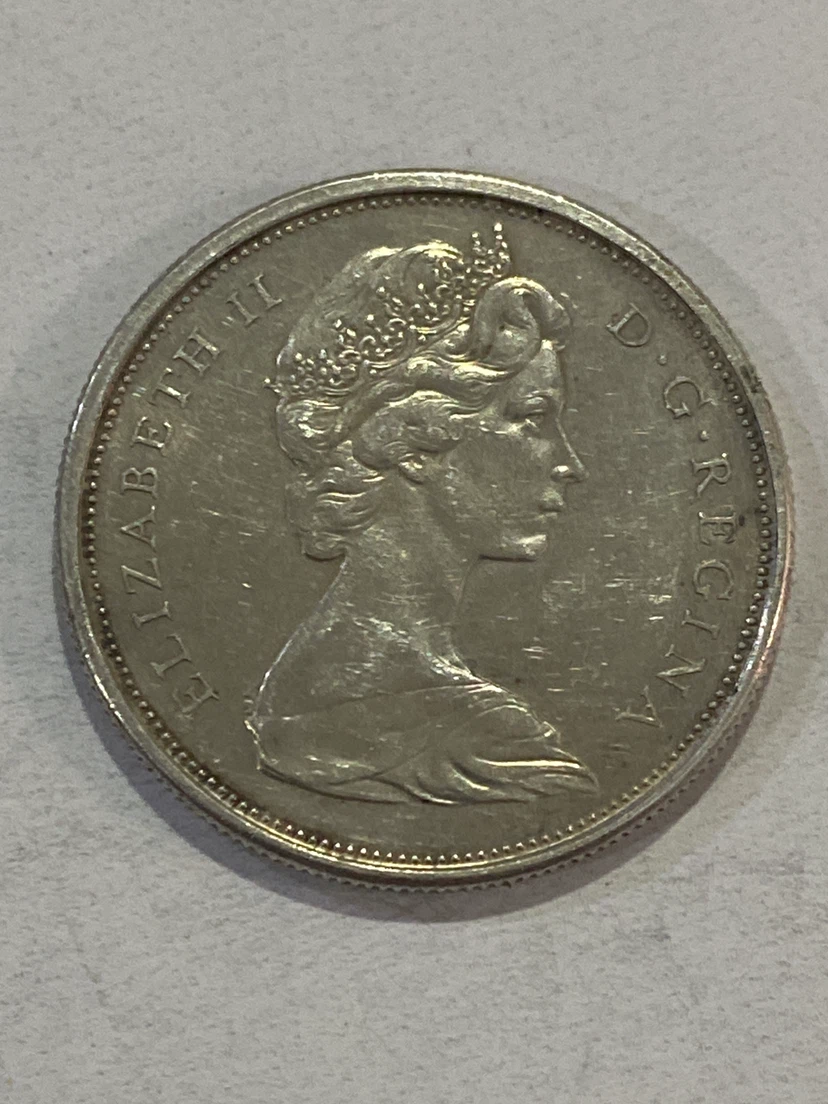 1966 Canada 50 Cents Coin