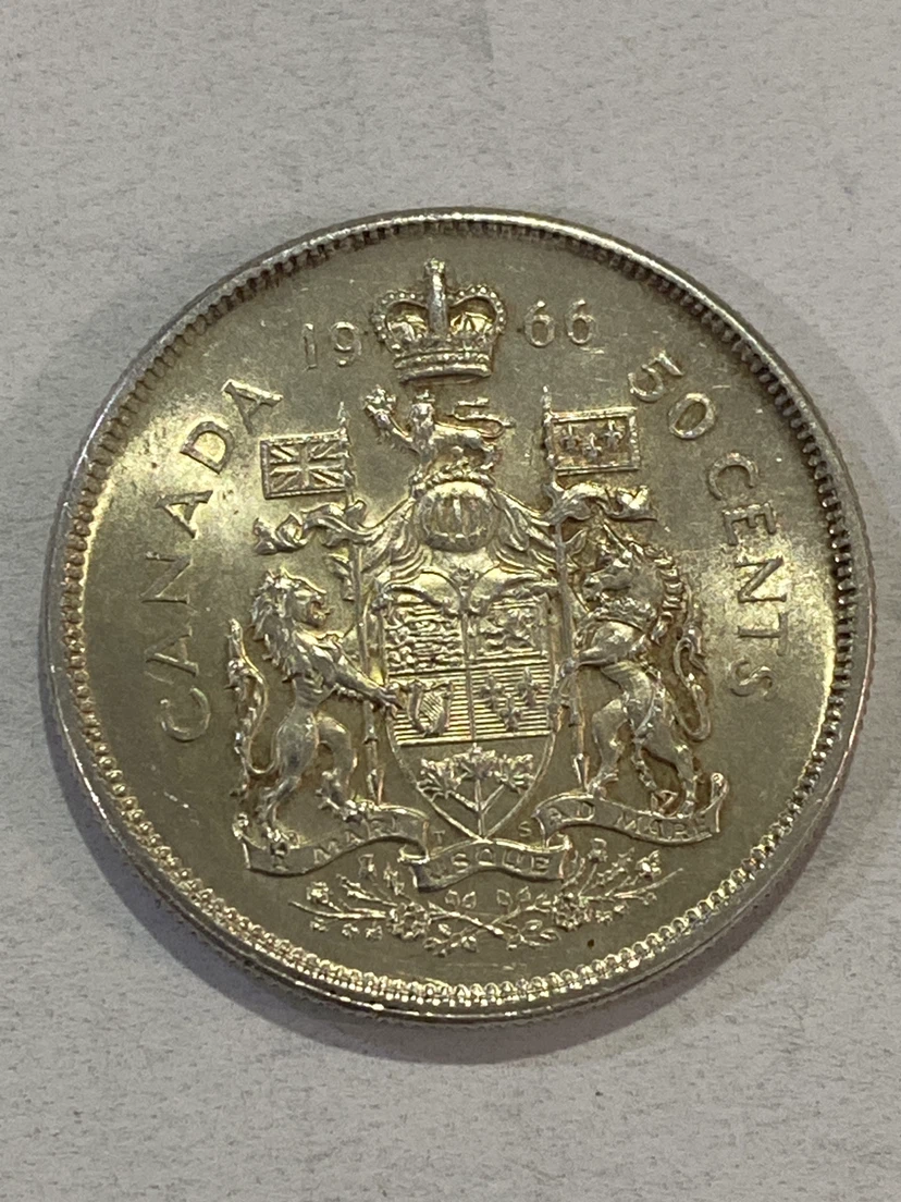 1966 Canada 50 Cents Coin - photo 2