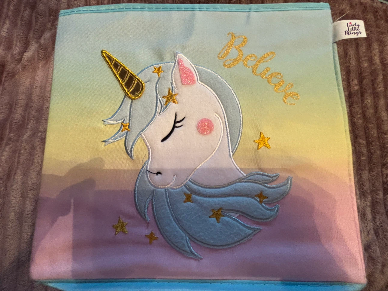 Set of 3 Unicorn & Cloud Storage Bins - photo 2