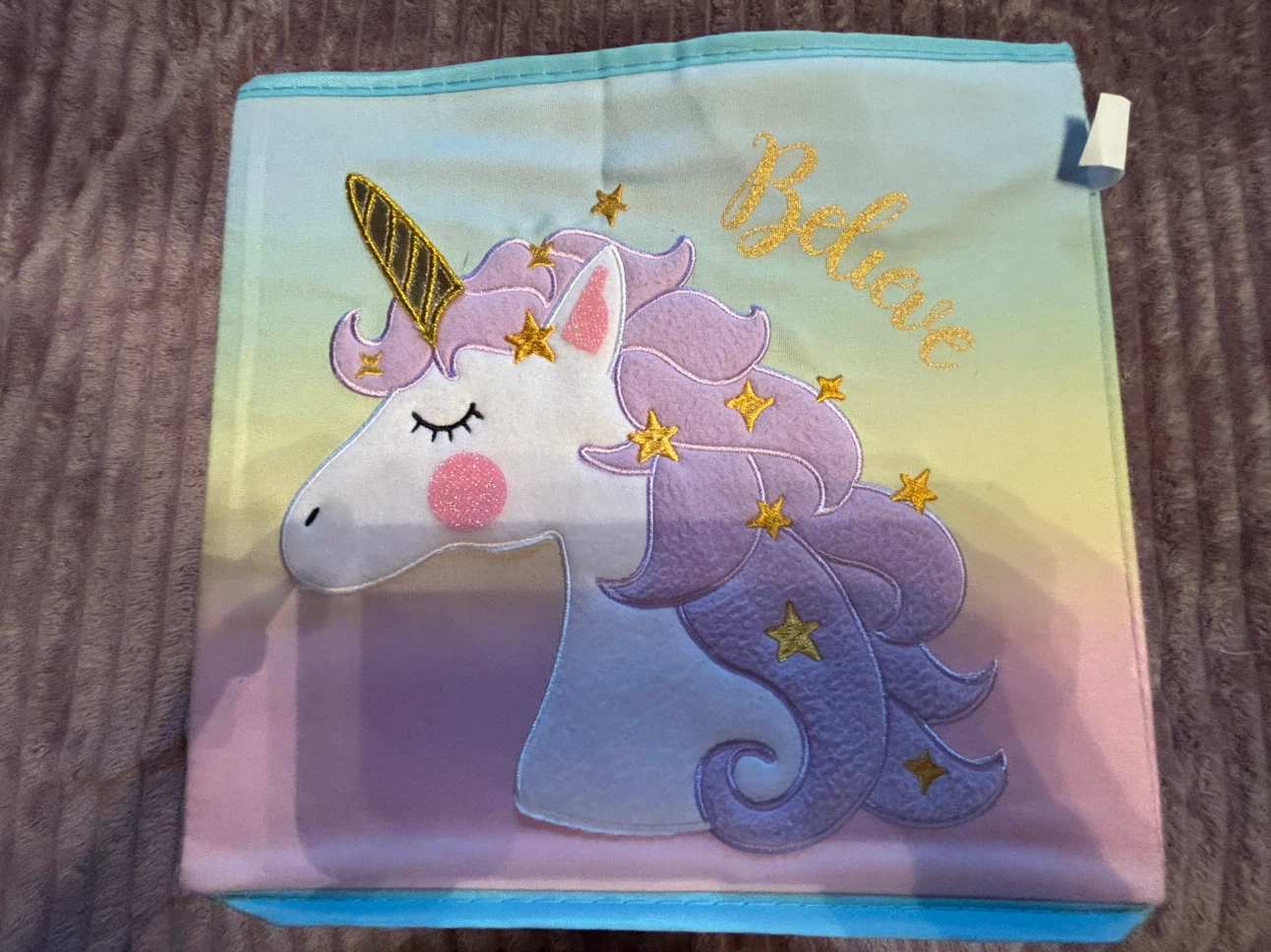 Set of 3 Unicorn & Cloud Storage Bins - photo 4