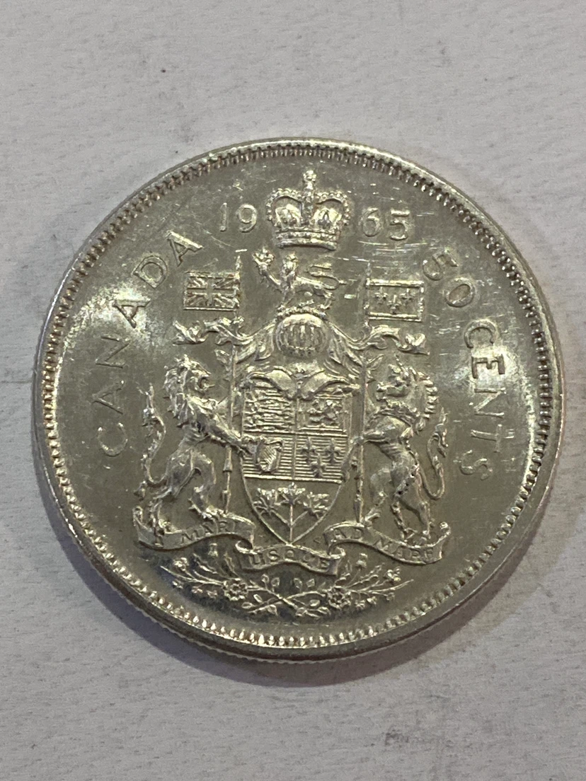 1965 Canada 50 Cents Coin - photo 2