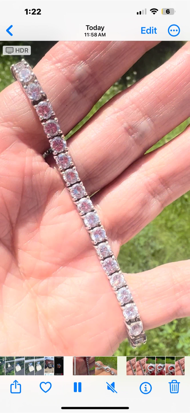 925 silver Bracelet with zirconia - photo 2