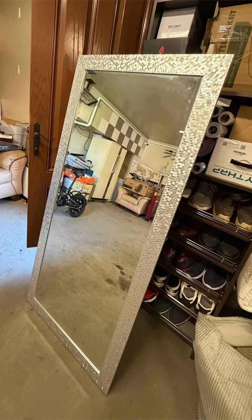 Large Decorative Mirror with Hexagonal Frame - photo 3