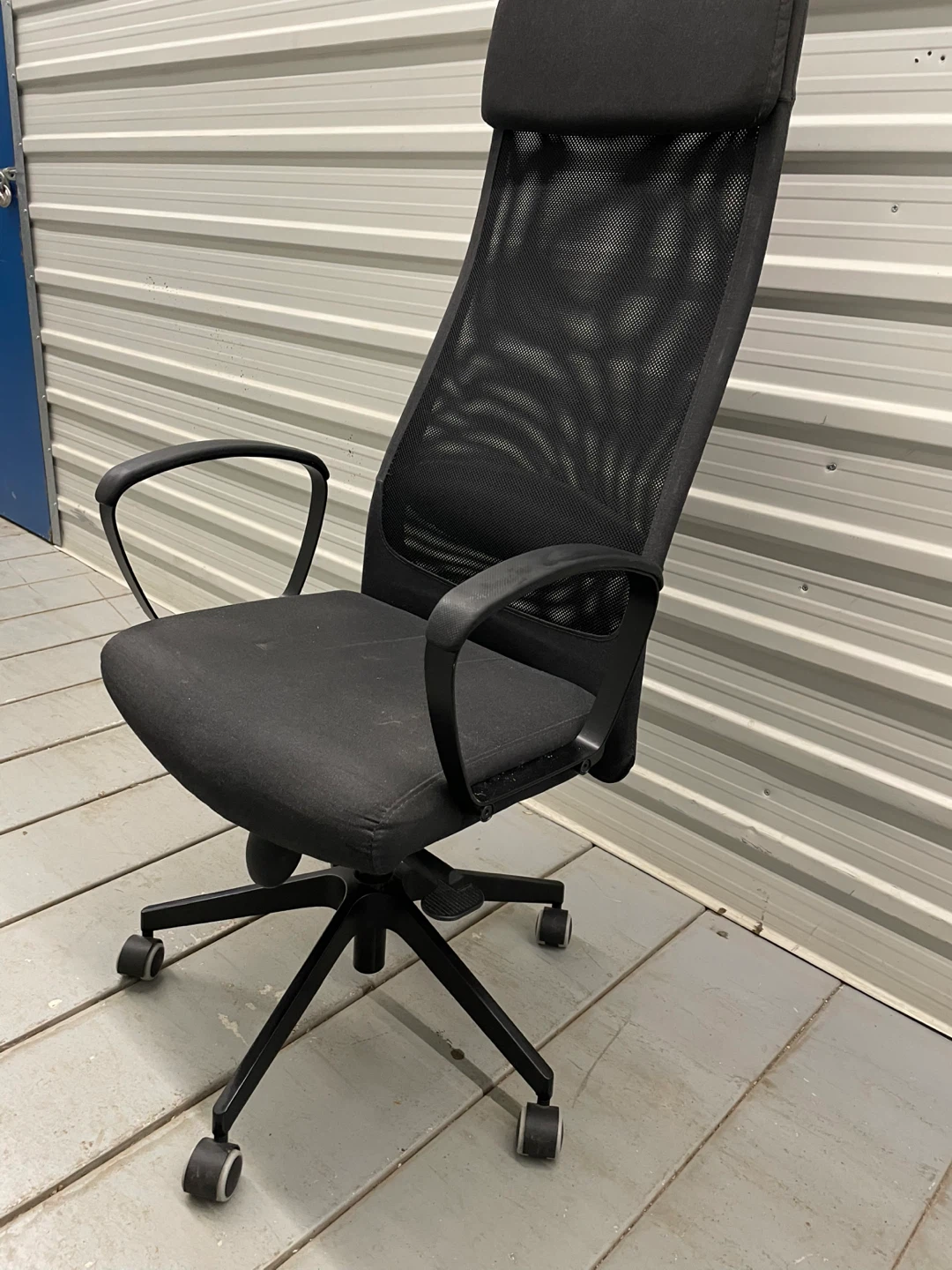 IKEA Black Office Chair with Mesh Back - photo 3