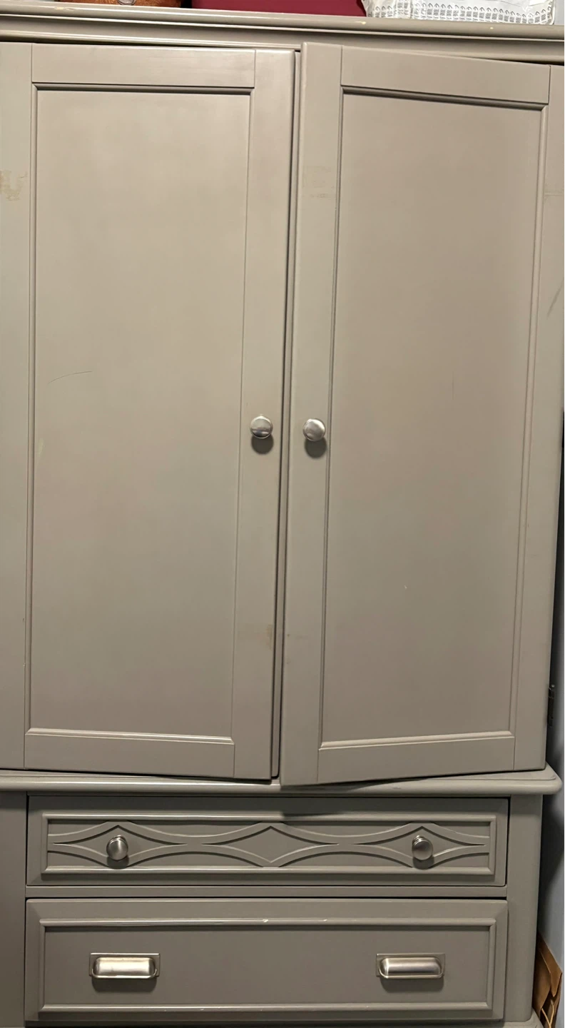 Gray 6-Drawer Dresser with Mirror - photo 5