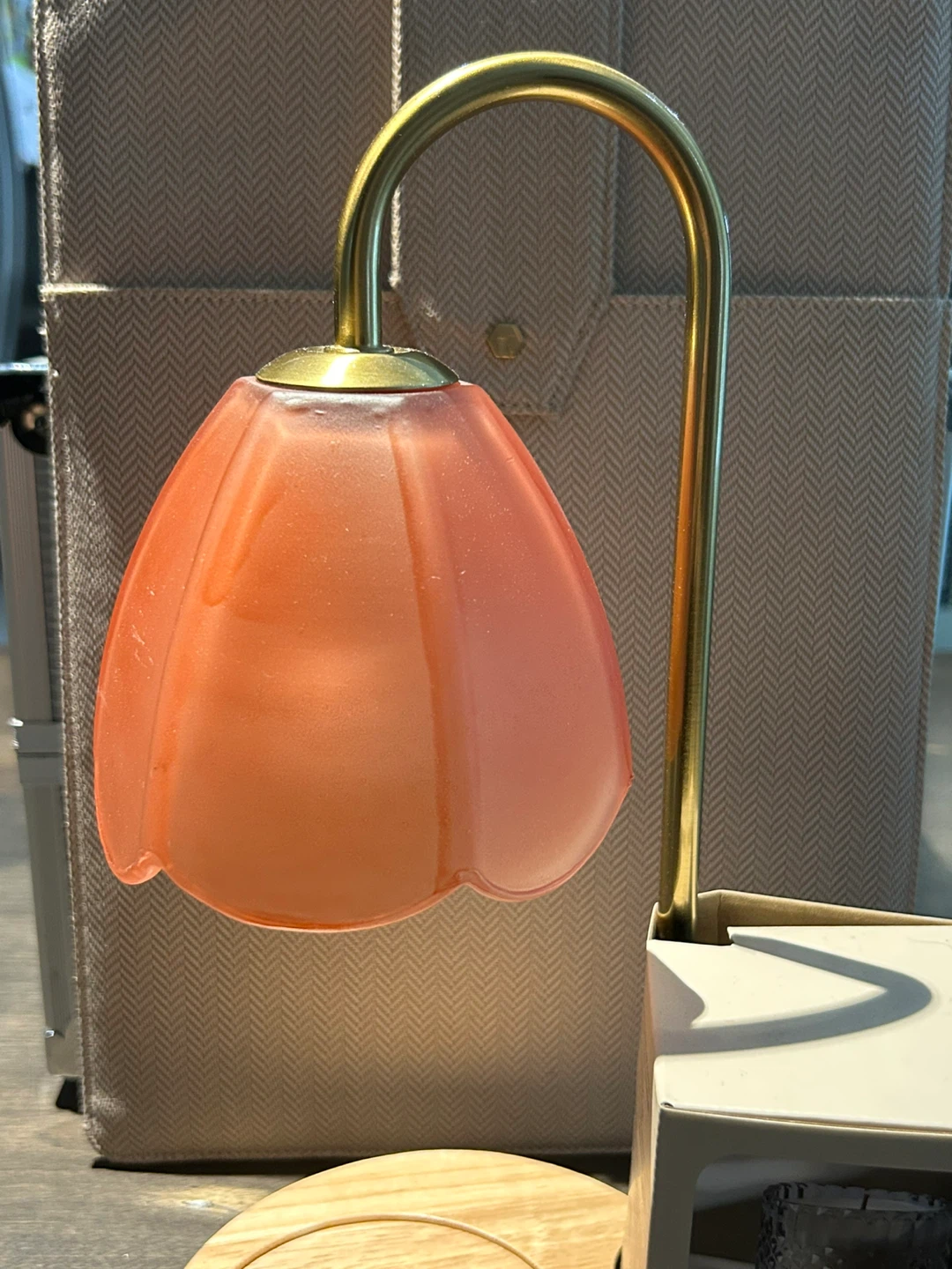 Pink Frosted Shade Candle Warmer Lamp - photo 3