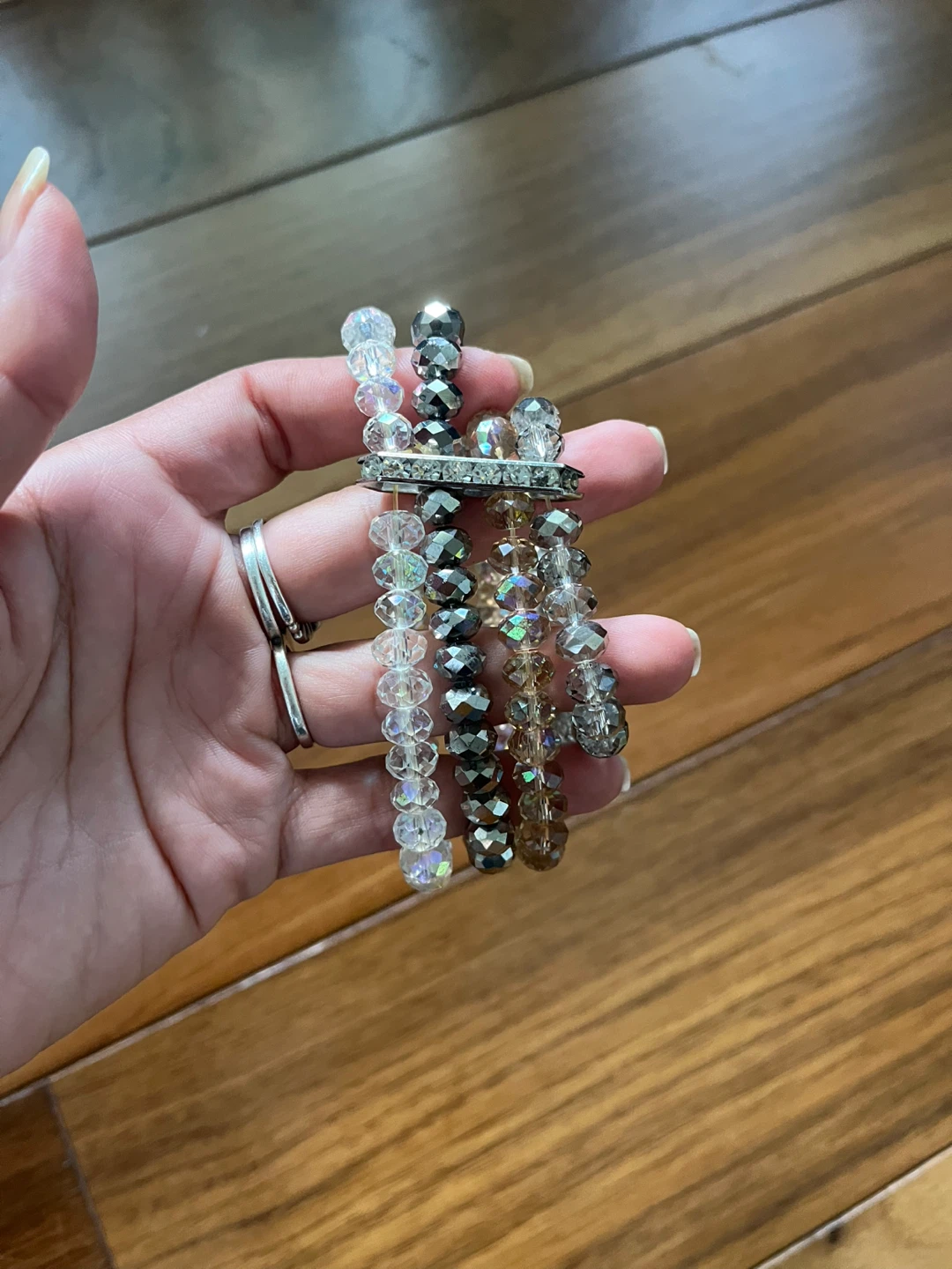 Beaded Crystal Stretch Bracelets