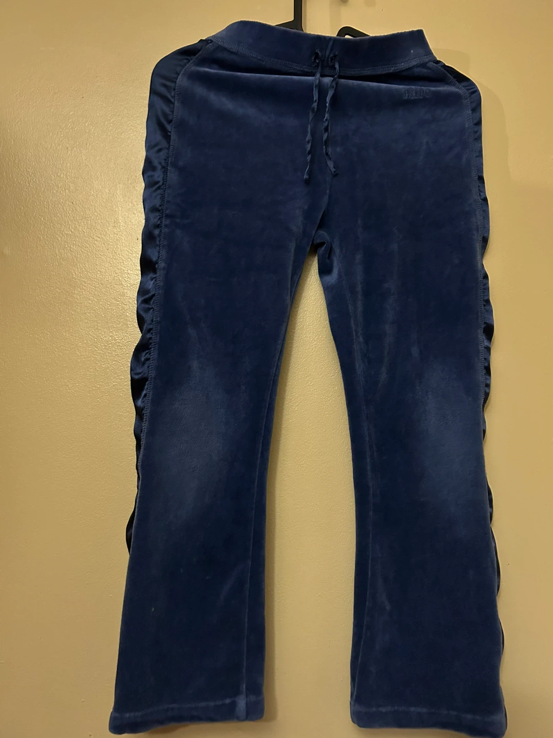 Blue Beverly Hills Polo Club Velour Pants Kids Size 10/12