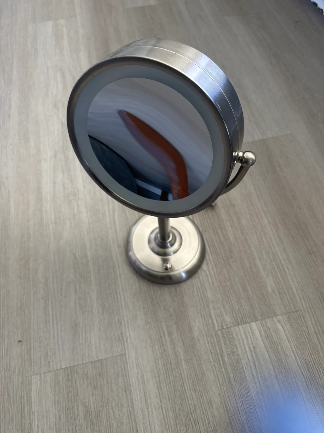 Brushed Nickel Vanity Mirror with LED Light