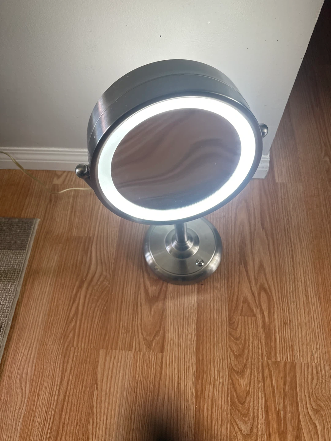 Brushed Nickel Vanity Mirror with LED Light - photo 3
