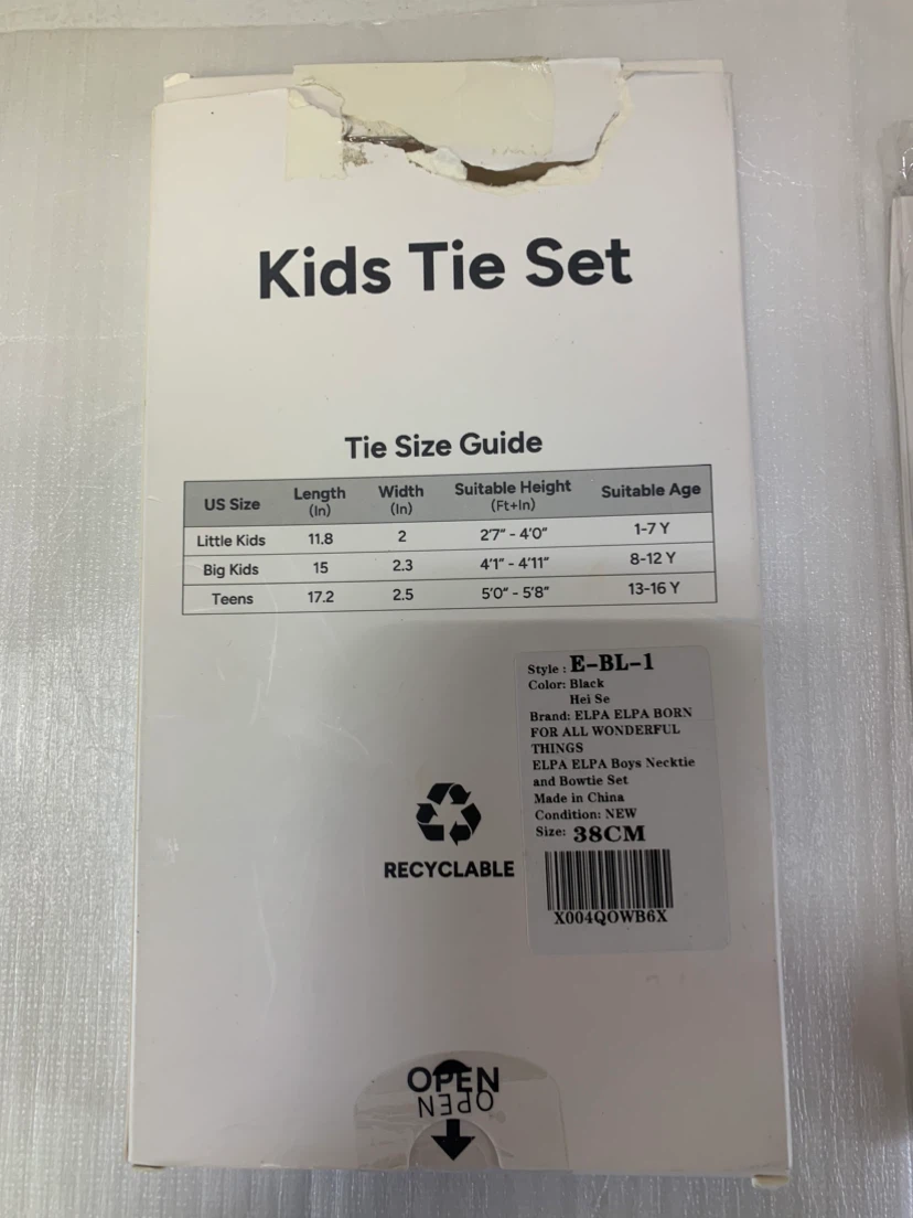 ELPA Boys Necktie and Bowtie Set - Black - photo 3