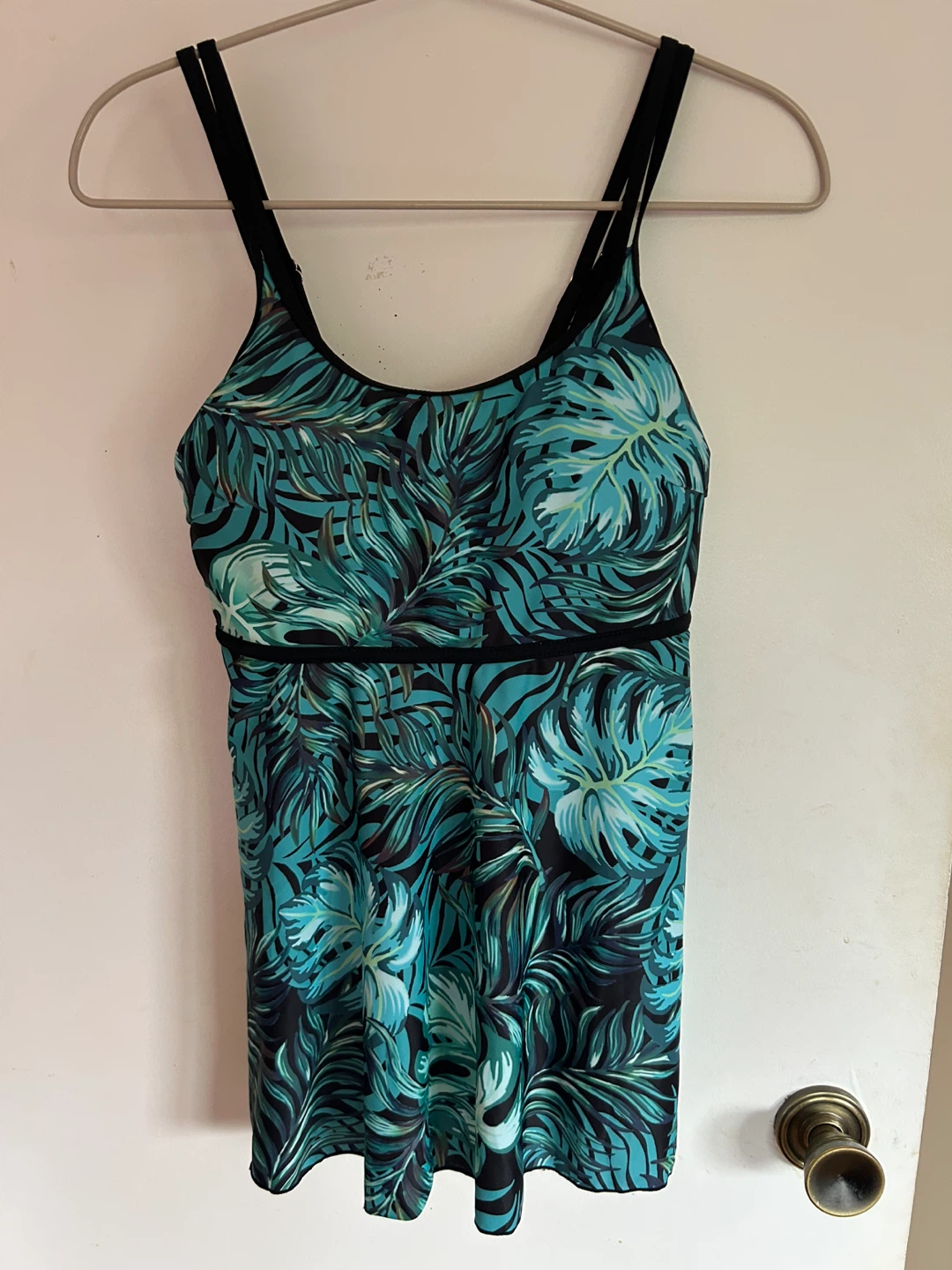 Women's Tropical Print Swim Tanktini - Size M