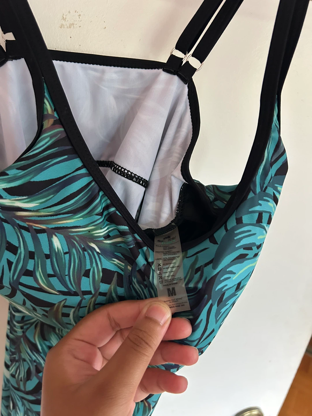 Women's Tropical Print Swim Tanktini - Size M - photo 3