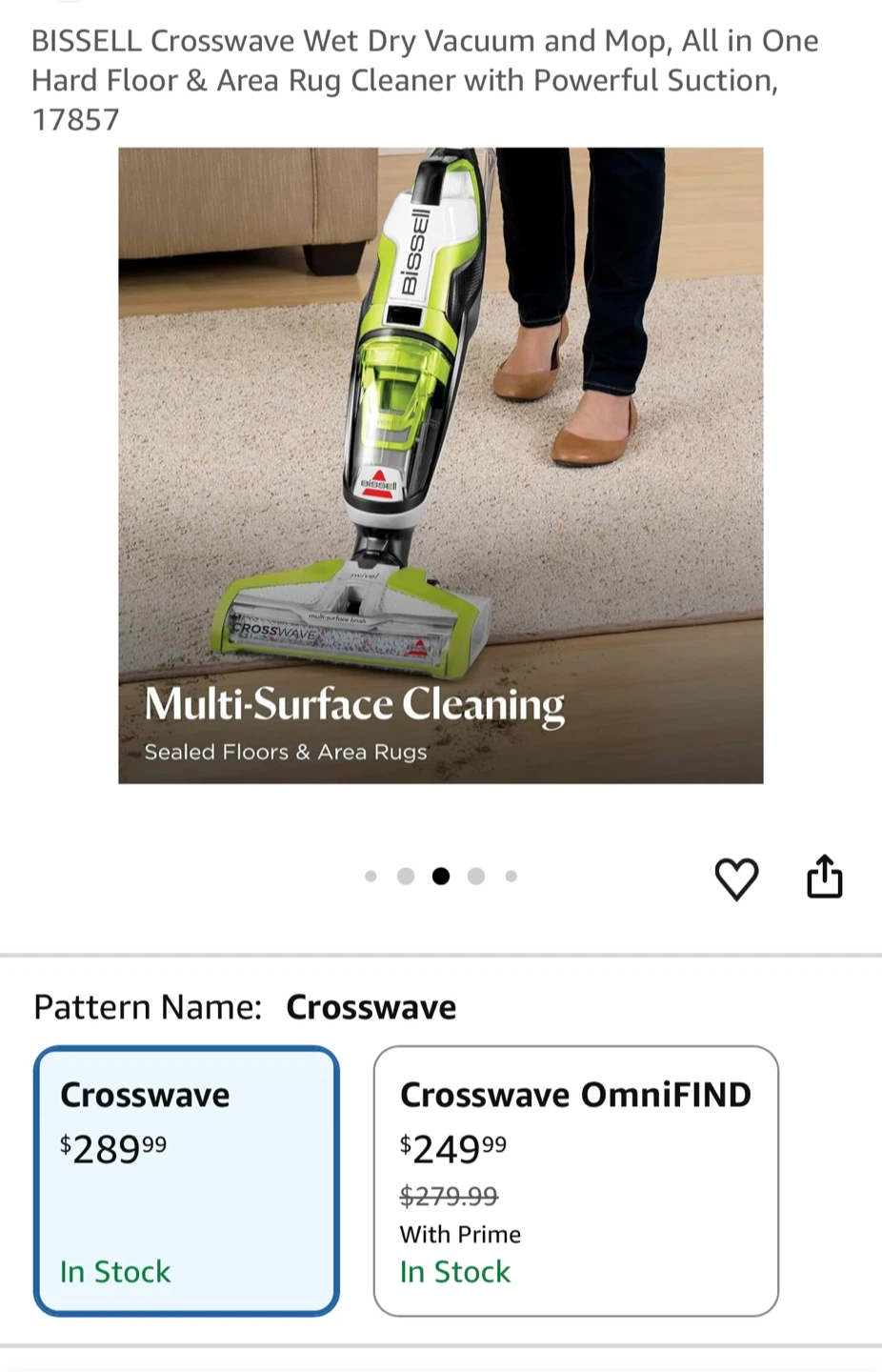 BISSELL Crosswave Wet Dry Vacuum and Mop