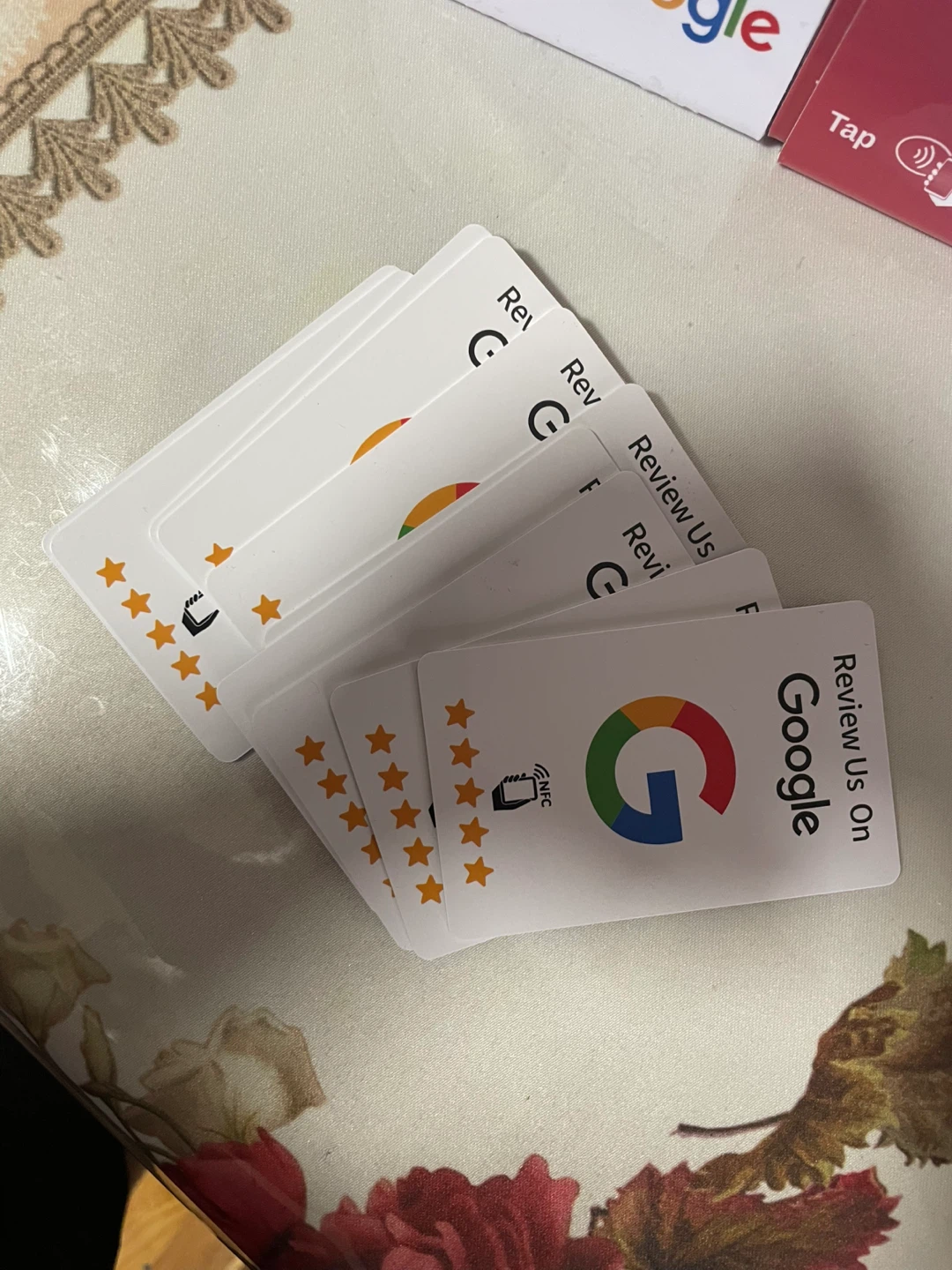 Google Review NFC Tap Stand (Black & White) - photo 3