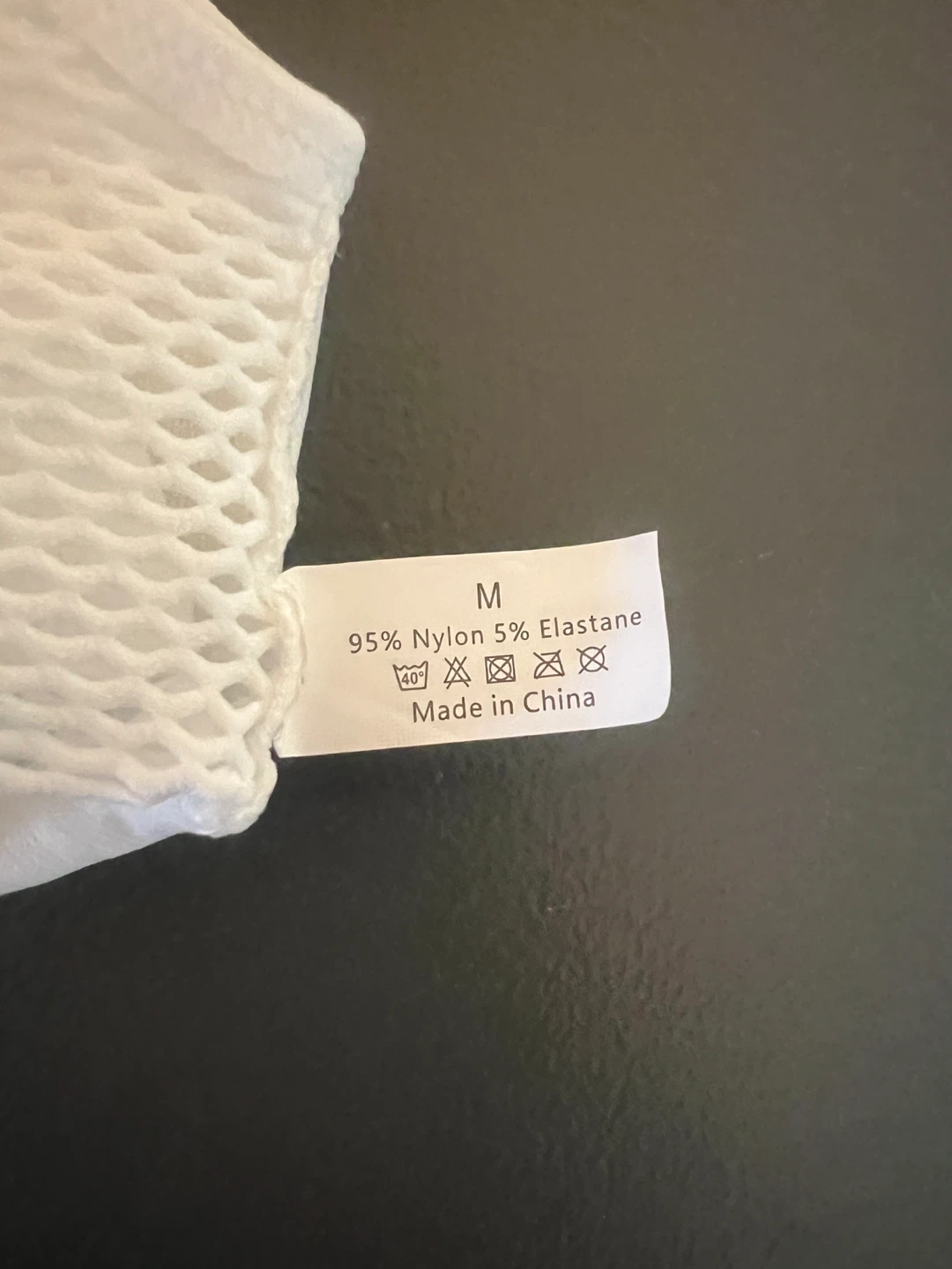 White Seamless Sports Bra - Size M - photo 3
