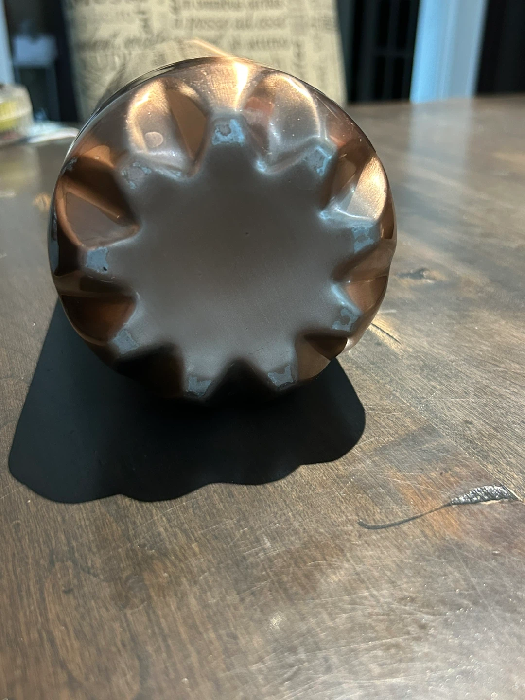 Copper coloured reusable water bottle - photo 3