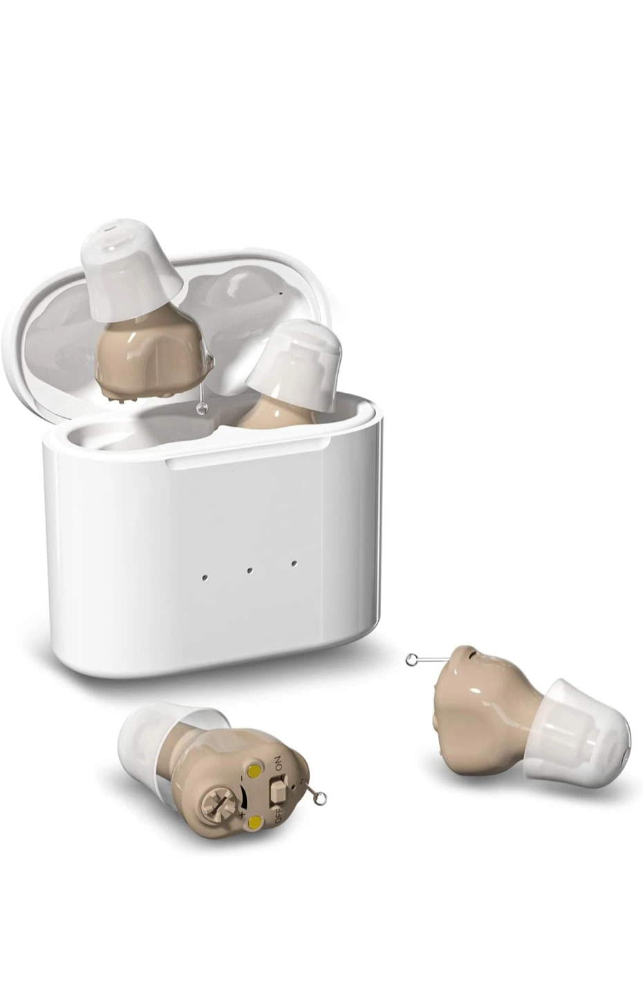 Hearing Aids with Charging Case